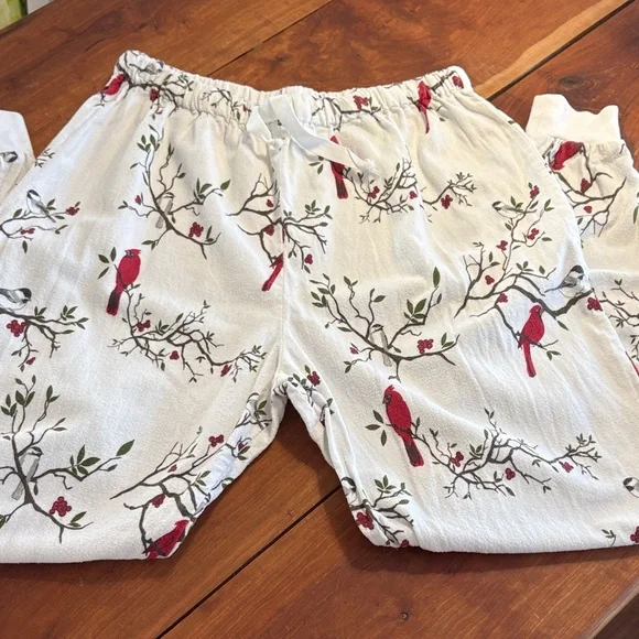 Vermont Country Store Portuguese Flannel Cardinal 100% Cotton Pajama Pants. - Picture 1 of 9